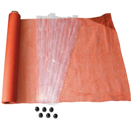 Volm Orange EZ Pocket Net Fence, 4FT x 50FT F100012